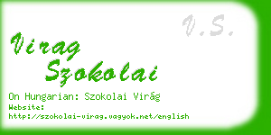 virag szokolai business card